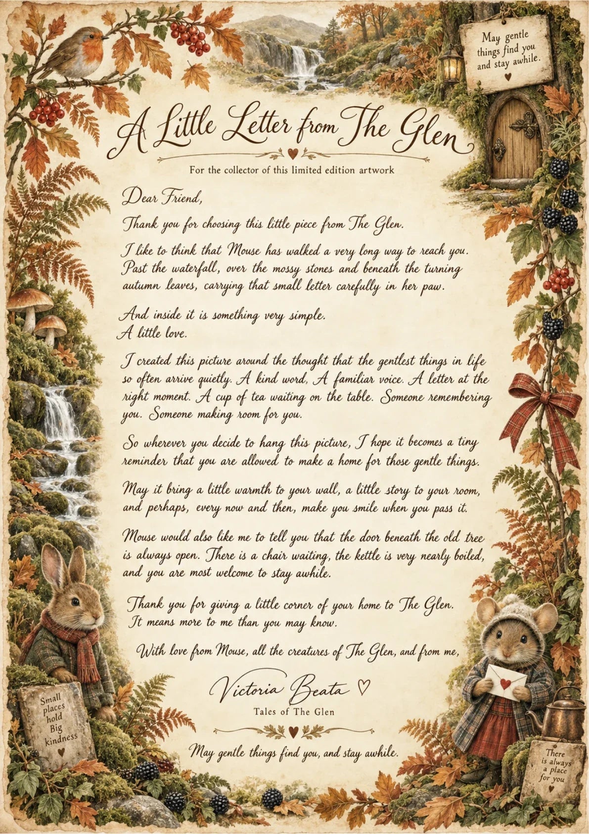 May Gentle Things Find You — A letter from the artist