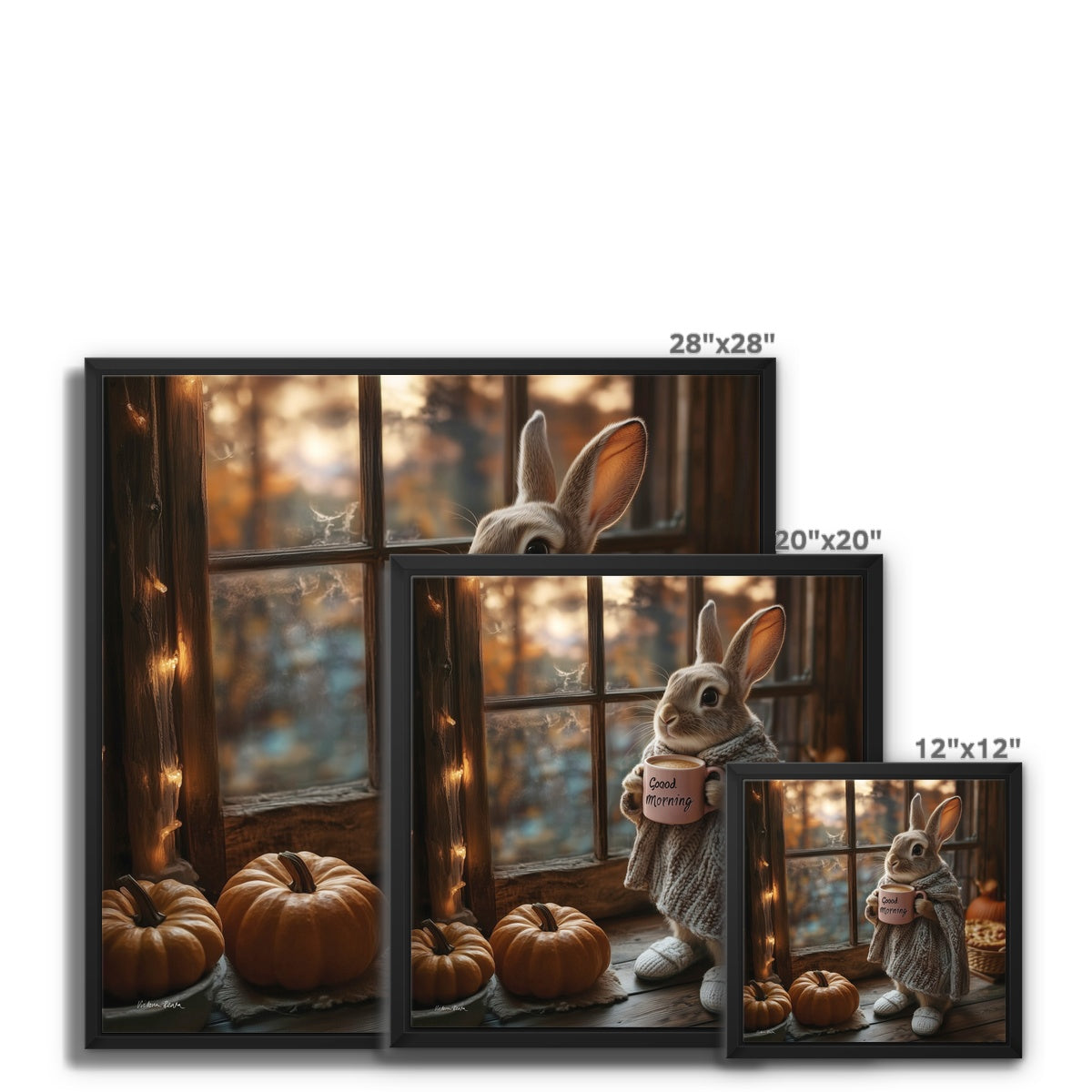 Good Morning Autumn Framed Canvas