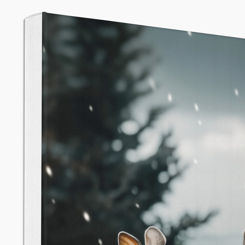 Christmas and Snow Friends Canvas – Victoria Beata