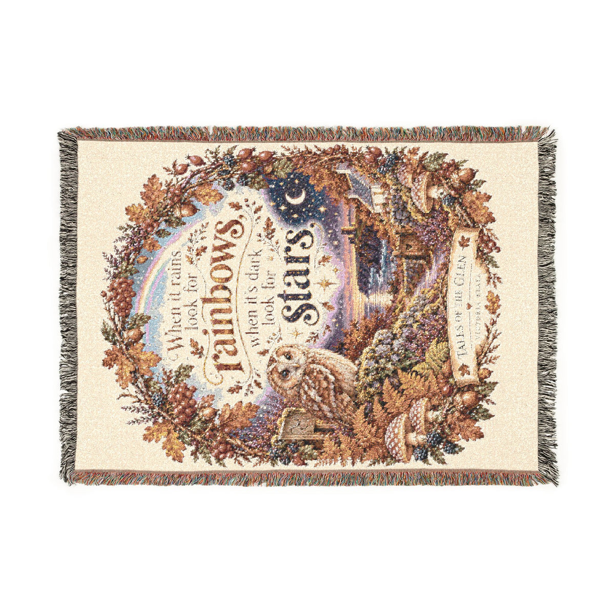 Nativity Woven Throw Blanket – Blessed Are the Pure in Heart Design