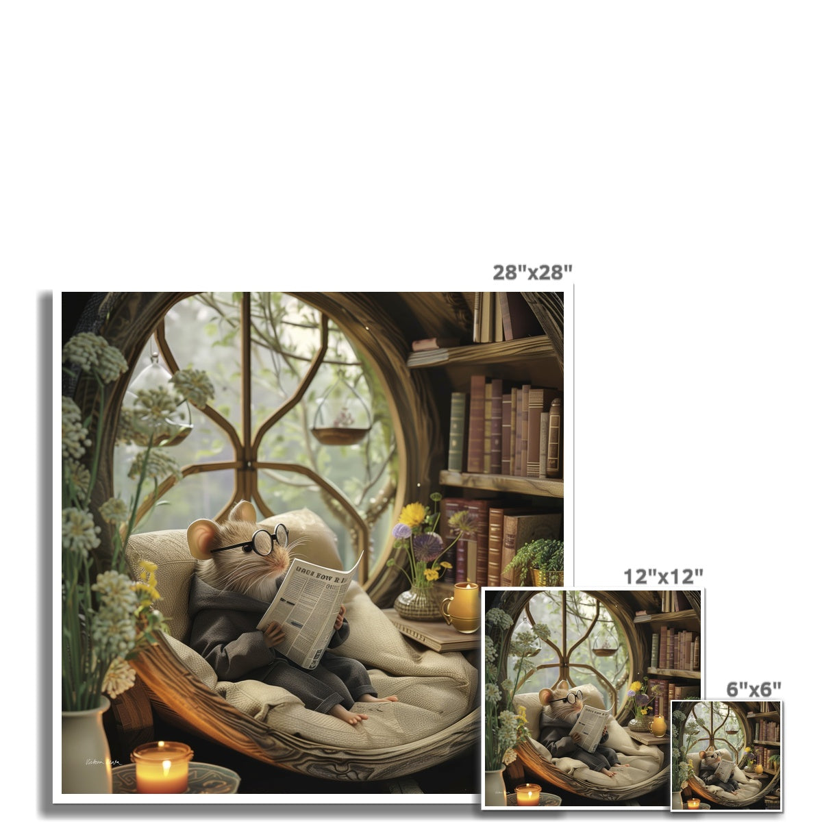 The Happiest Mouse in the Glen Fine Art Print