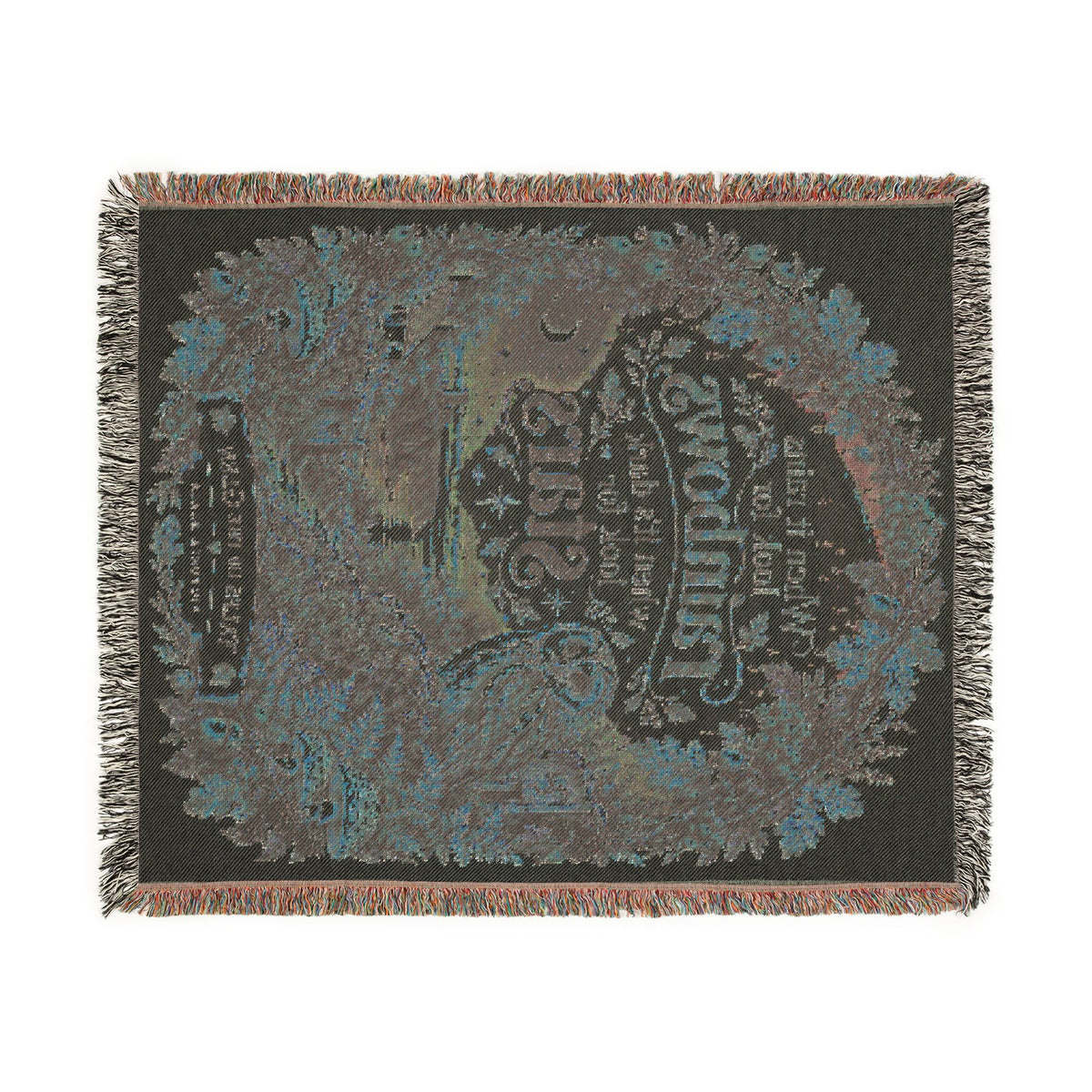 Nativity Woven Throw Blanket – Blessed Are the Pure in Heart Design