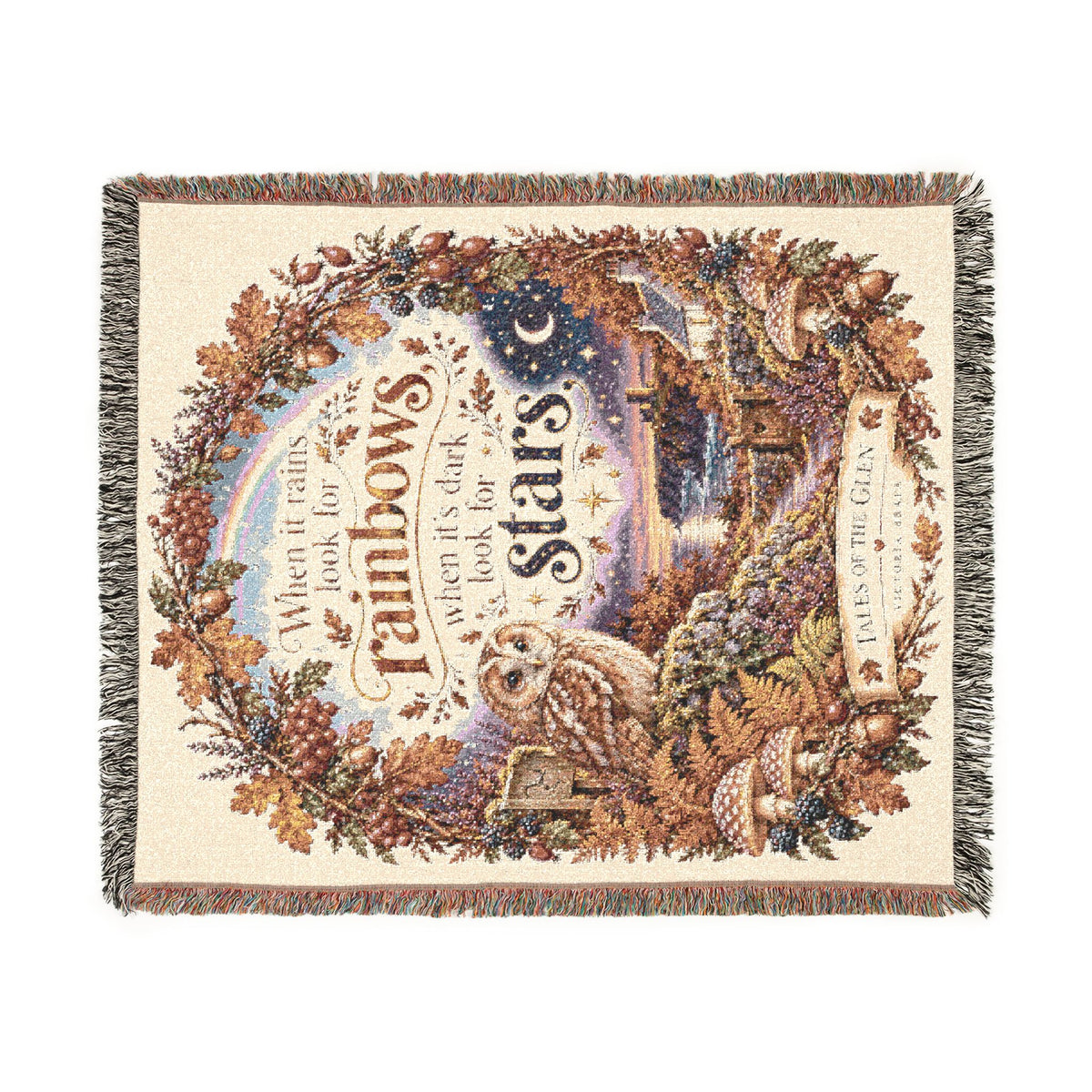 Nativity Woven Throw Blanket – Blessed Are the Pure in Heart Design