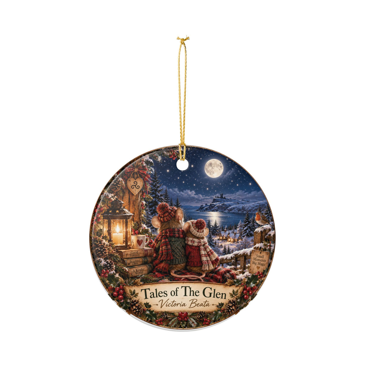 Personalized Ceramic Christmas Ornament