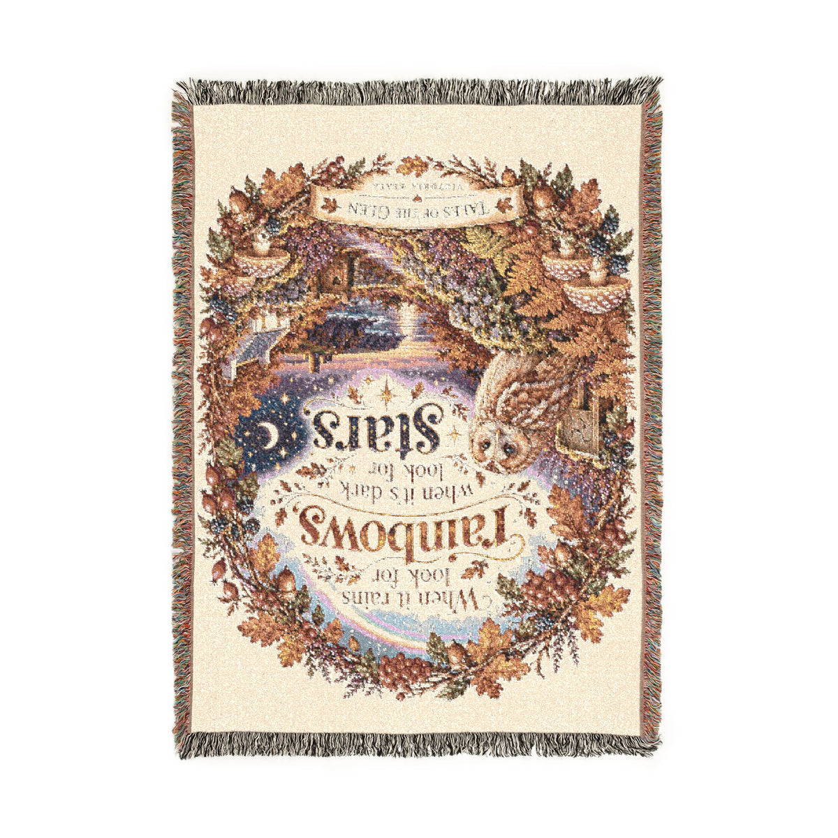 Nativity Woven Throw Blanket – Blessed Are the Pure in Heart Design