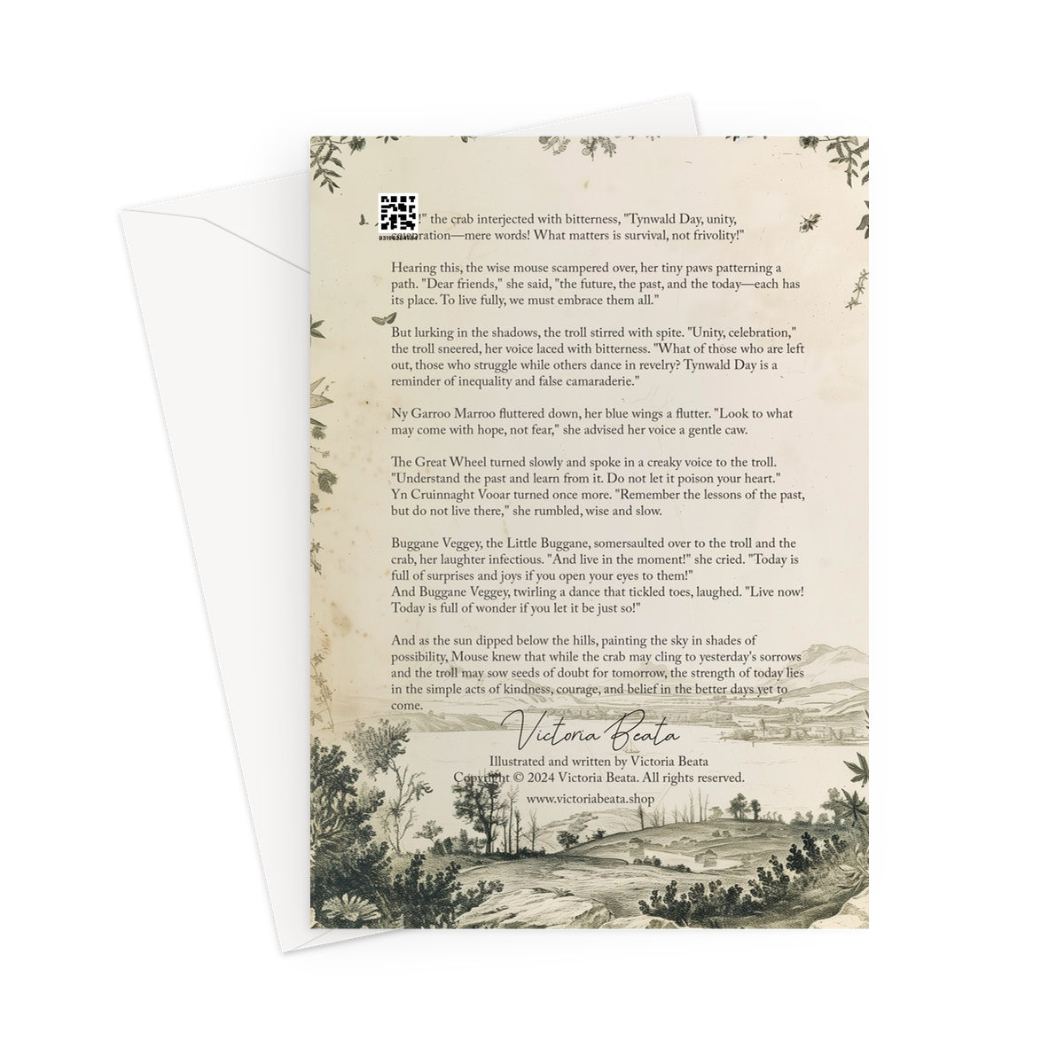 The Future, The Past and The Today Greeting Card