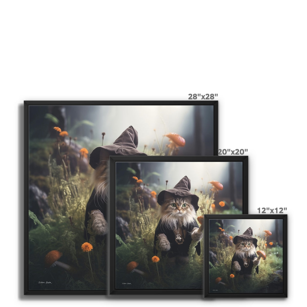 The Keeper of the Halloween Framed Canvas