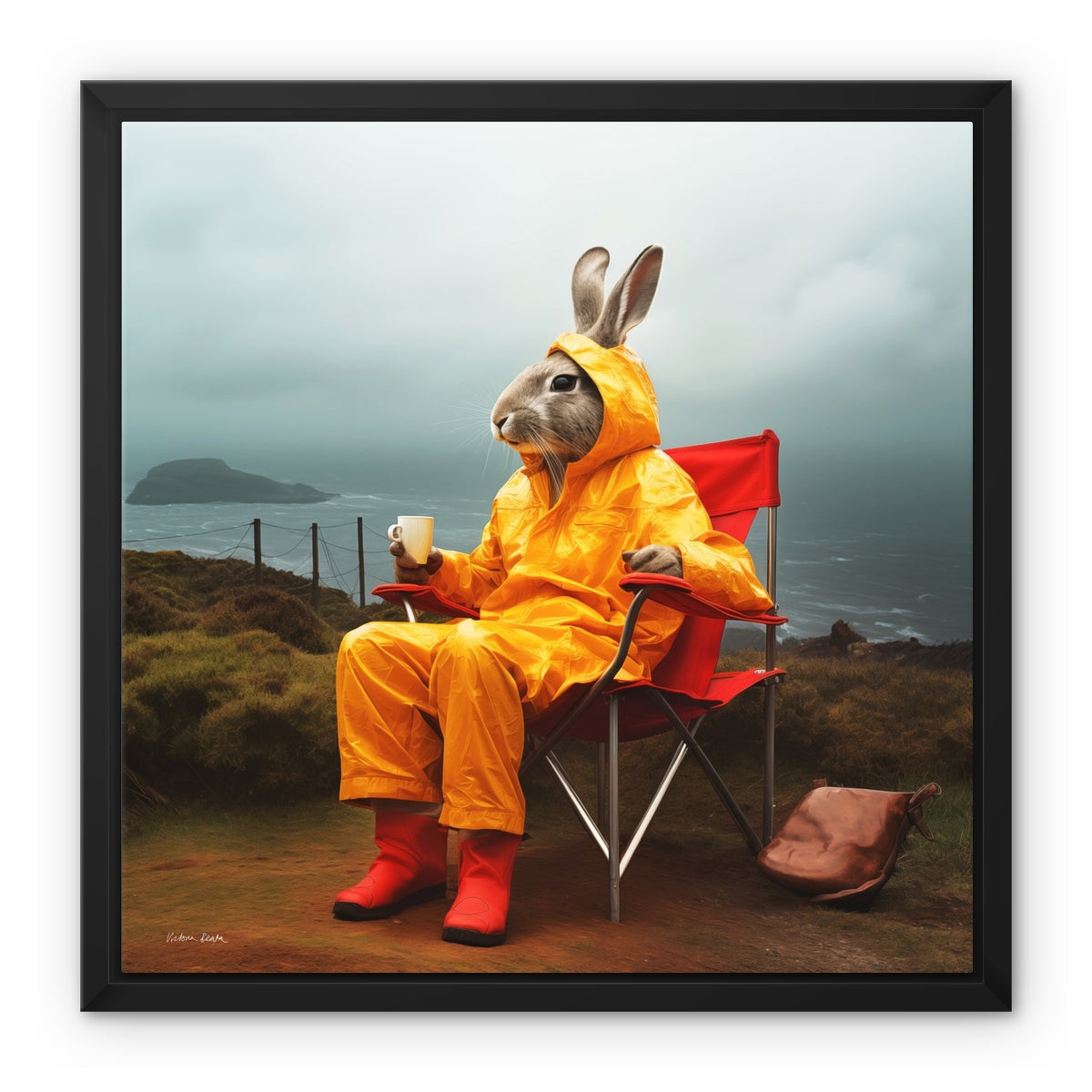 My Summer Holidays Framed Canvas