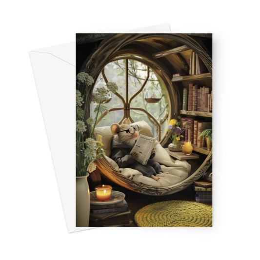 The Happiest Mouse in the Glen Greeting Card