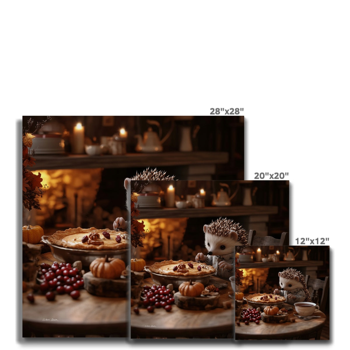 Thanksgiving Pie Canvas