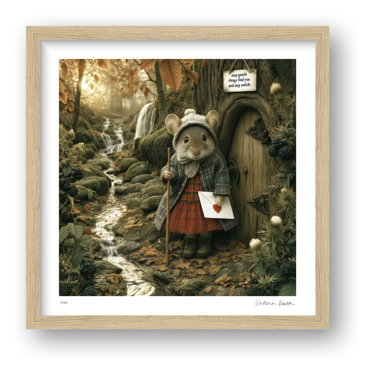 May Gentle Things Find You — framed