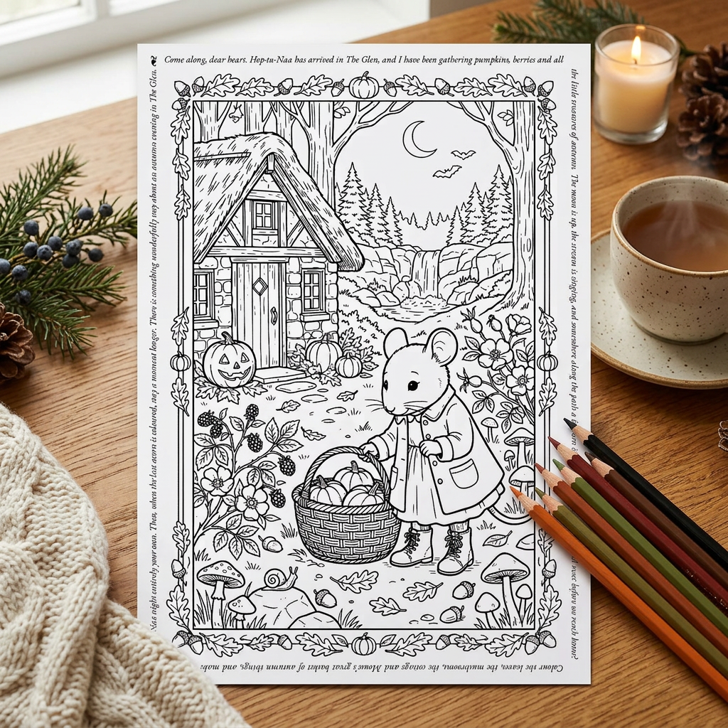 Hop-tu-Naa colouring sheet lifestyle preview